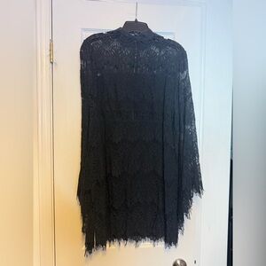 Minkpink Lace mini Dress with boho lace sleeves